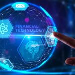 Holograma con la palabra Financial Technology